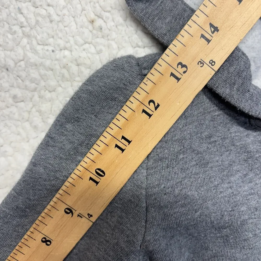 Ralph Lauren Hoodie 2/2T Toddler Gray Sweatshirt Full Zip League Champs Fleece